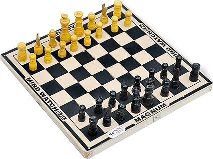 Henco Chess Board Set, JOCKEY 30 cm x 30 cm x 5 cm (33 Pieces)