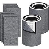 HP670 Replacement True HEPA Filter Set Compatible with Hunter HP670 Air Purifier, 2 HEPA + 10 x Activated carbon, Part Number H-HF670-VP