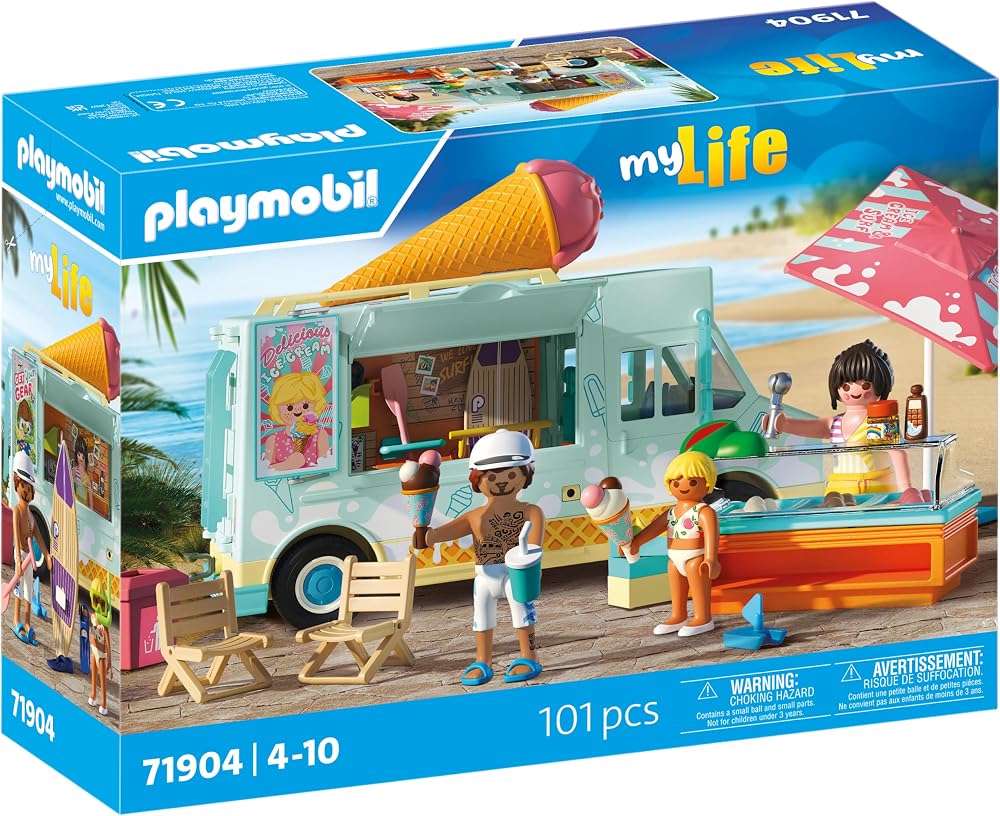 Playmobil Vacation on the Beach Ice Cream Truck & Surf Shop