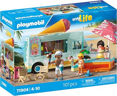 Playmobil Vacation on the Beach Ice Cream Truck & Surf Shop