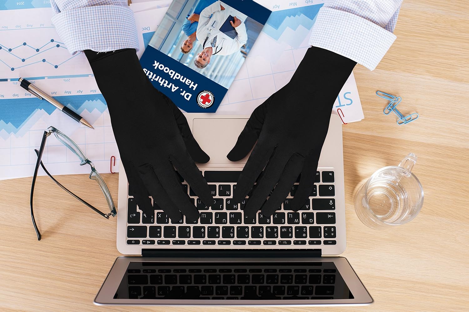 Doctor Developed full length arthritis gloves & Doctor Handbook, copper gloves/compression gloves and - Image 5
