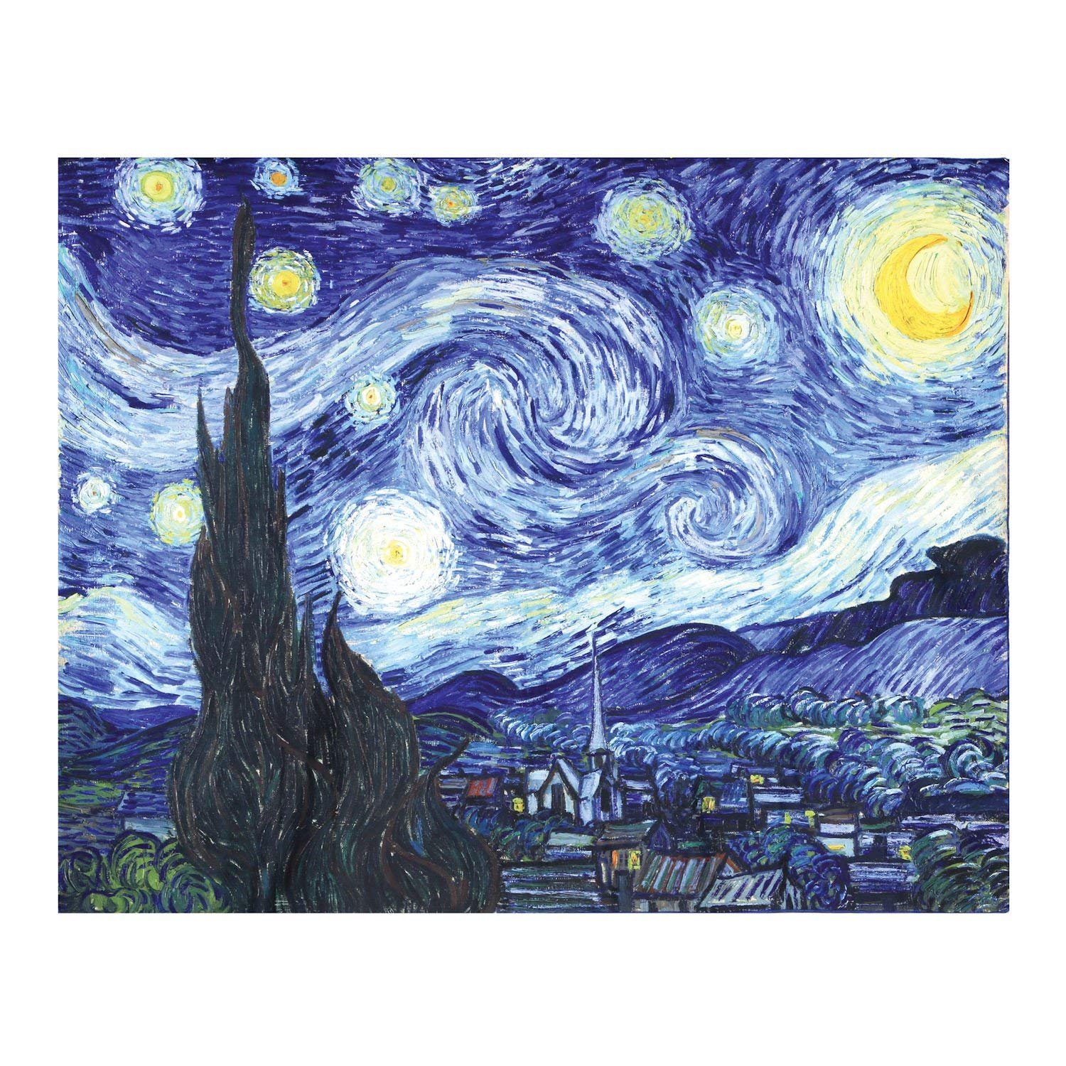 Vincent Van Gogh Artwork Painting Throw Blanket (50" x 62") (Starry Night)