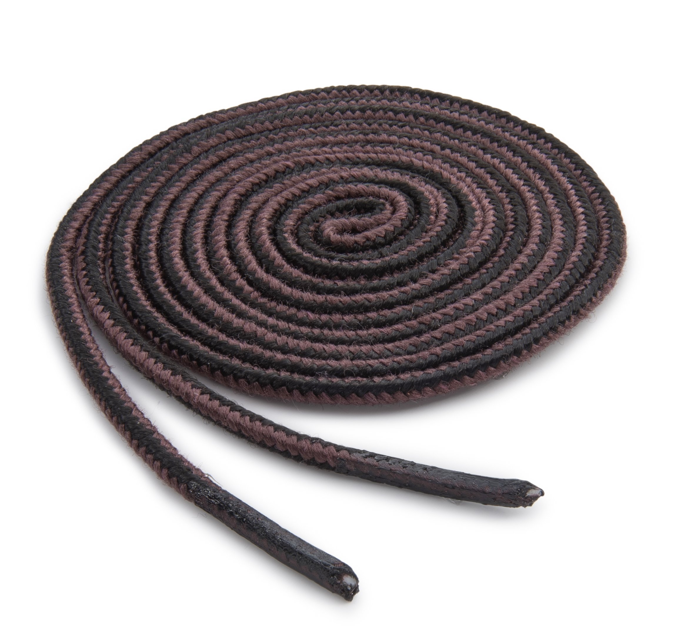 OrthoStep Thin Round Athletic Nylon Shoelaces Fused Tips Work Boot