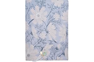 BLBMH Book Covers for Paperbacks Fit for 5.5x8.5 inch Adjustable BookCover for Women Soft Cloth Protector for Notebook Journal Book Lovers Gifts - Daisy 8.5in