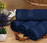 Utopia Towels 8 Piece Set Navy 2 Bath 2 Hand 4 Washcloths Cotton view 7