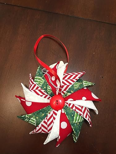 Amazon Com Handmade Fabric Pinwheel Christmas Ornament Door