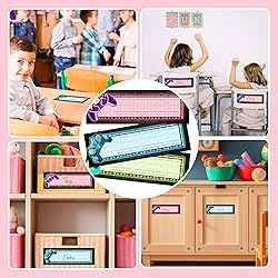 30 Name Tags for Classroom Cubbies, 3x9 in Video