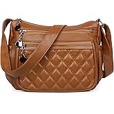 Crossbody Purse for Women Ladies Soft PU Leather Shoulder Bag Medium Roomy Handbag Fashion Tote Top Handle Satchel