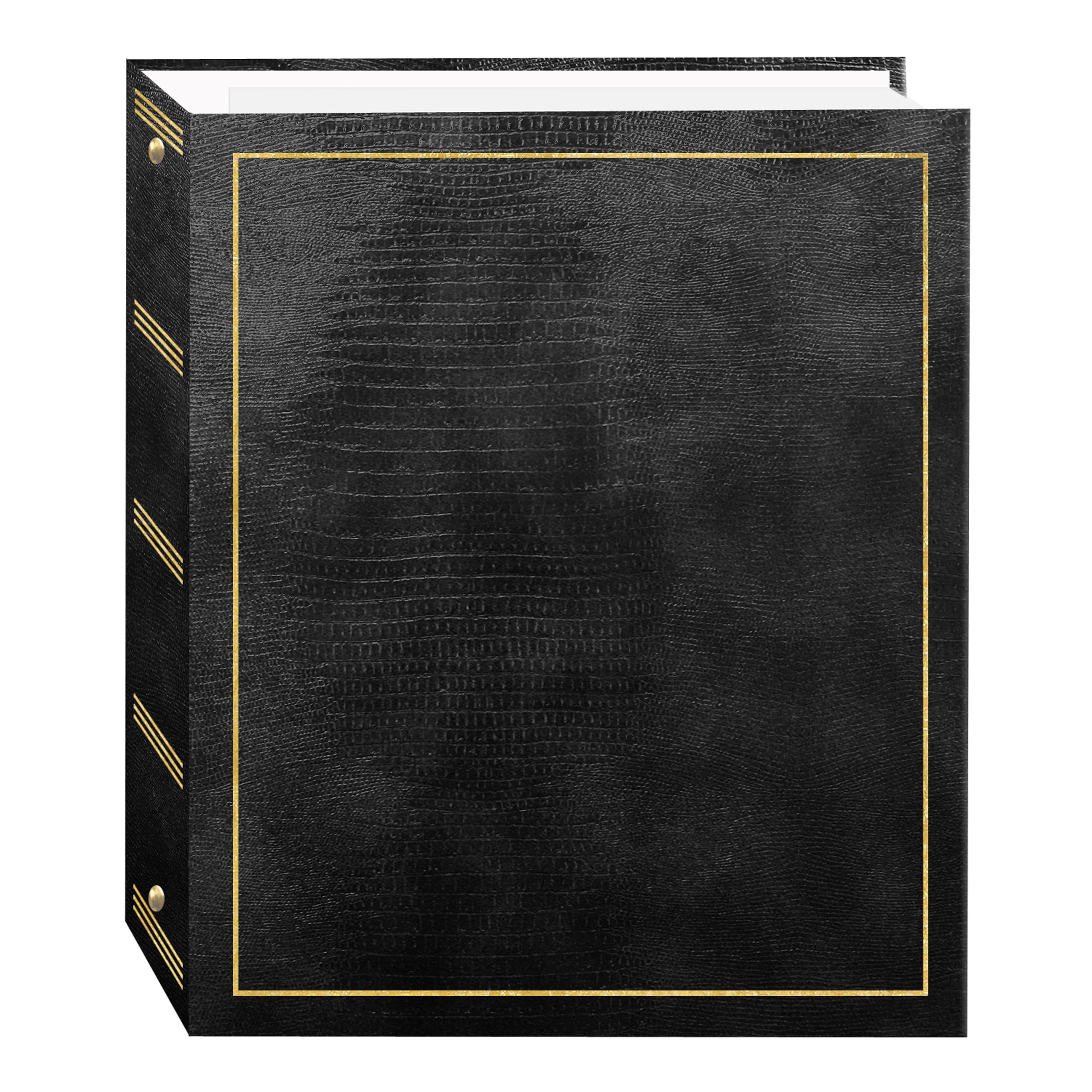 Photo 1 of Magnetic Self-Stick 3-Ring Photo Album 100 Pages (50 Sheets), Black
