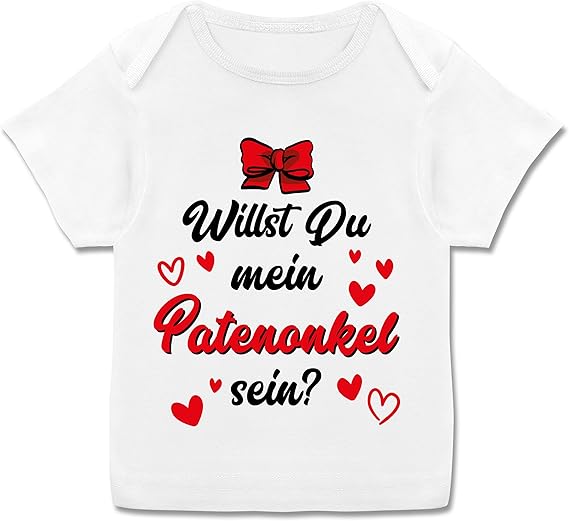 Baby Baby T Shirt Kurzarm Babyshirt Patenonkel Willst Du Mein Patenonkel Werden Clothing Shoes Accessories Vishawatch Com
