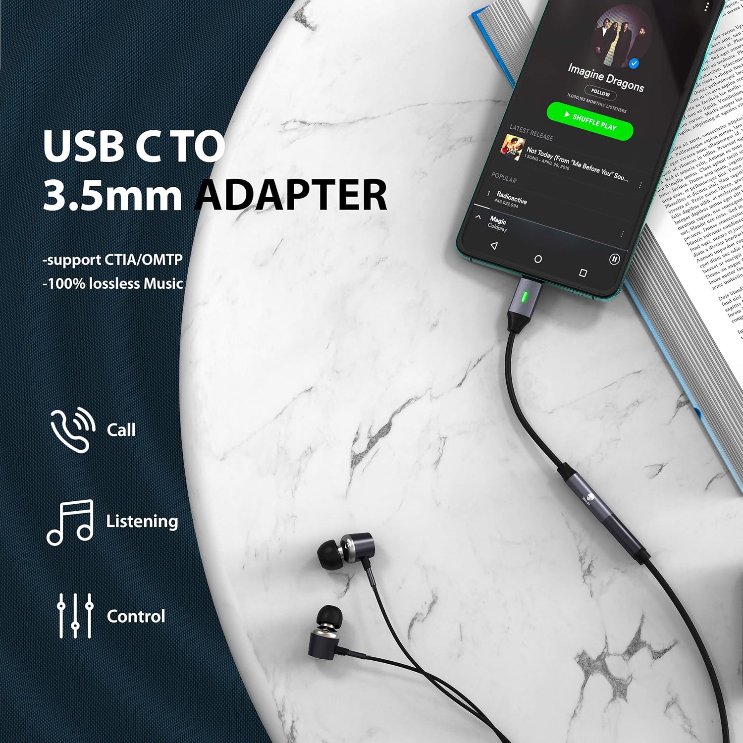 USB C to 3.5mm Dongle Adapter (2 Packs), Stouchi 384KHz-32bit USB C Headphone Audio Jack Adapter Type C to 3.5mm Hi-Fi DAC Chip for Samsung Galaxy S20 Ultra Z Flip Note 20,Pixel 4/ 3, iPad Pro -Gray: Electronics