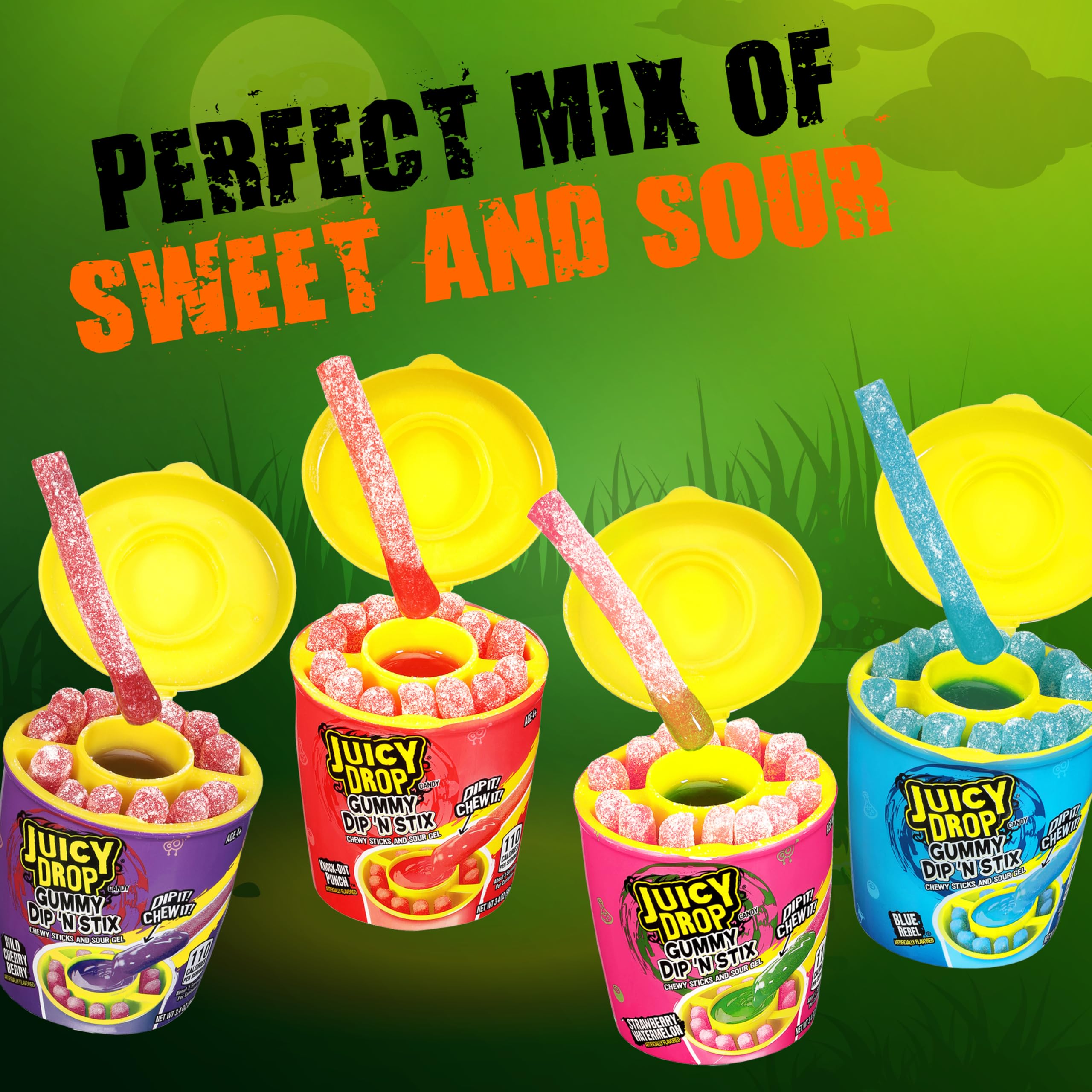 Mua Juicy Drop Dip 'N Stix Sour Dipping Gel W/ Sweet Halloween Gummy