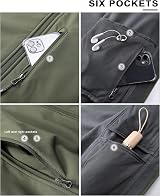 33,000ft Men’s Softshell Waterproof Jacket Olive Green 3XL Fleece Lining view 5