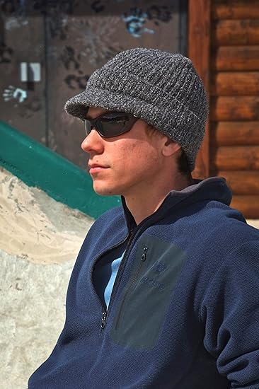 skull cap with visor