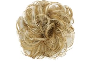 CAISHA by PRETTYSHOP Hairpiece Scrunchy Updo Bridal Hairstyle Voluminous Wavy Messy Bun Blonde Mix G13AL