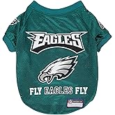 NFL Philadelphia EAGELS Raglan Jersey Fly Eagles Fly - Small. Cutest Football Jersey for Dogs & Cats