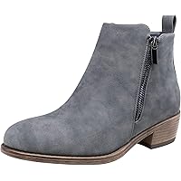 Jeossy Women's Ankle Boots Thick Heel Low Heeled Booties for Women