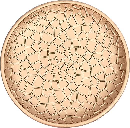 Flanacom Holz Deko Tablett Deko Schale Mit Verzierungen Als Moderne Tischdekoration Orientalische Tischdeko Fur Die Wohnung Deko Teller Rund Gold Amazon De Kuche Haushalt