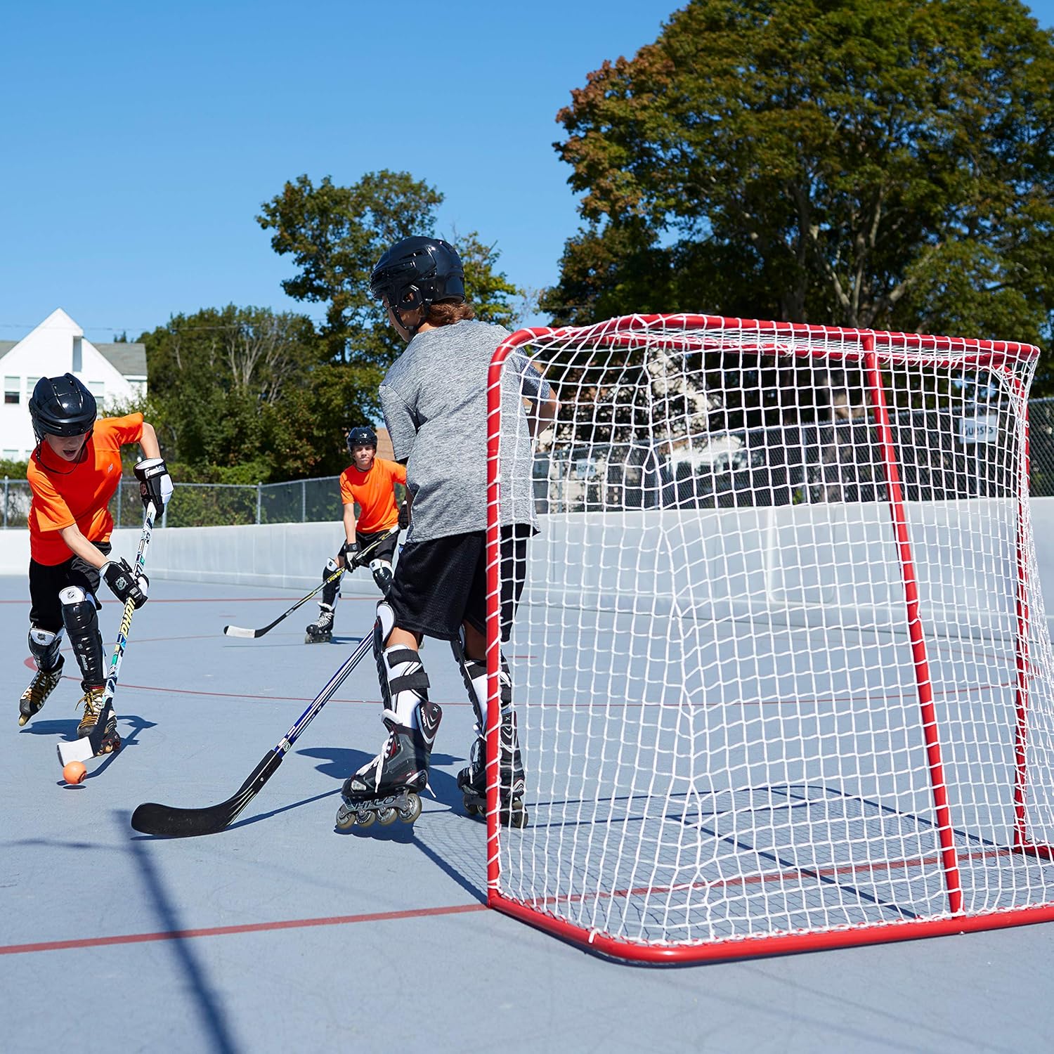 Franklin Sports Street Hockey Goal - Steel Street Hockey Net - All Weather Durable Outdoor Goal - 54" : Sports & Outdoors