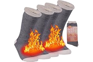 Sunew Warm Thermal Socks, Unisex Thick Insulated Heated Winter Heavy Crew Socks