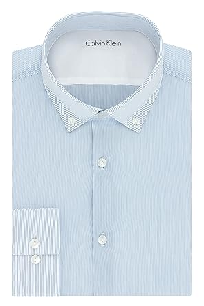 calvin klein blue dress shirt