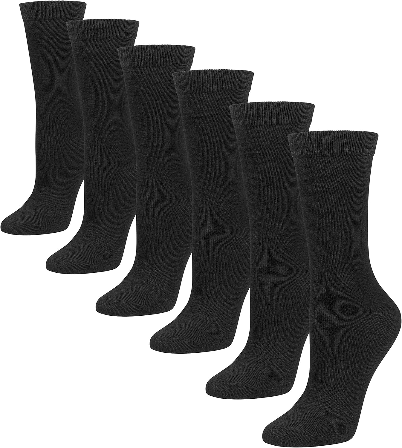 6 Pairs Women’s Colorful Cotton Crew Socks Casual Argyle Patterned Fun Socks for Girls Debra Weitzner at  Women’s Clothing store