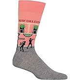 Hot Sox Men's Fun Sports and Athletics Crew Socks (1-Pair)