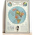 Historic Map : CBS American School of the Air, Air Age Map of the World, A Polar Projection, 1943 - Vintage Wall Art - 32in x 44in