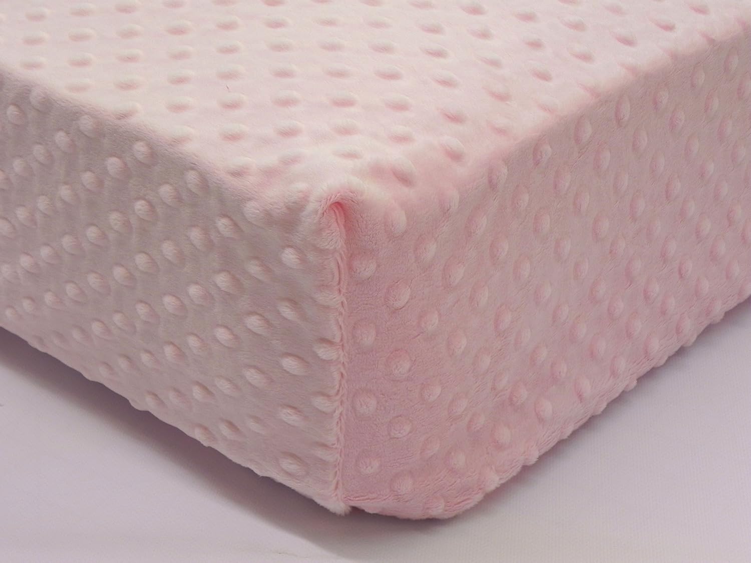 minky dot crib sheet