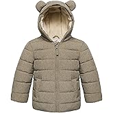 Rokka&Rolla Baby Boys' Water-Resistant Fleece Lined Puffer Jacket Winter Coat for Newborn Infant Toddler
