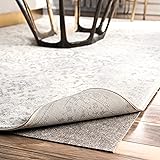 nuLOOM Brody Eco-Friendly Non Skid Rug Pad, 10' Round, Grey