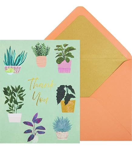NIQUEA.D Floral Note Cards With Gold Foil - Set Of 10 Blank Cards & Envelopes