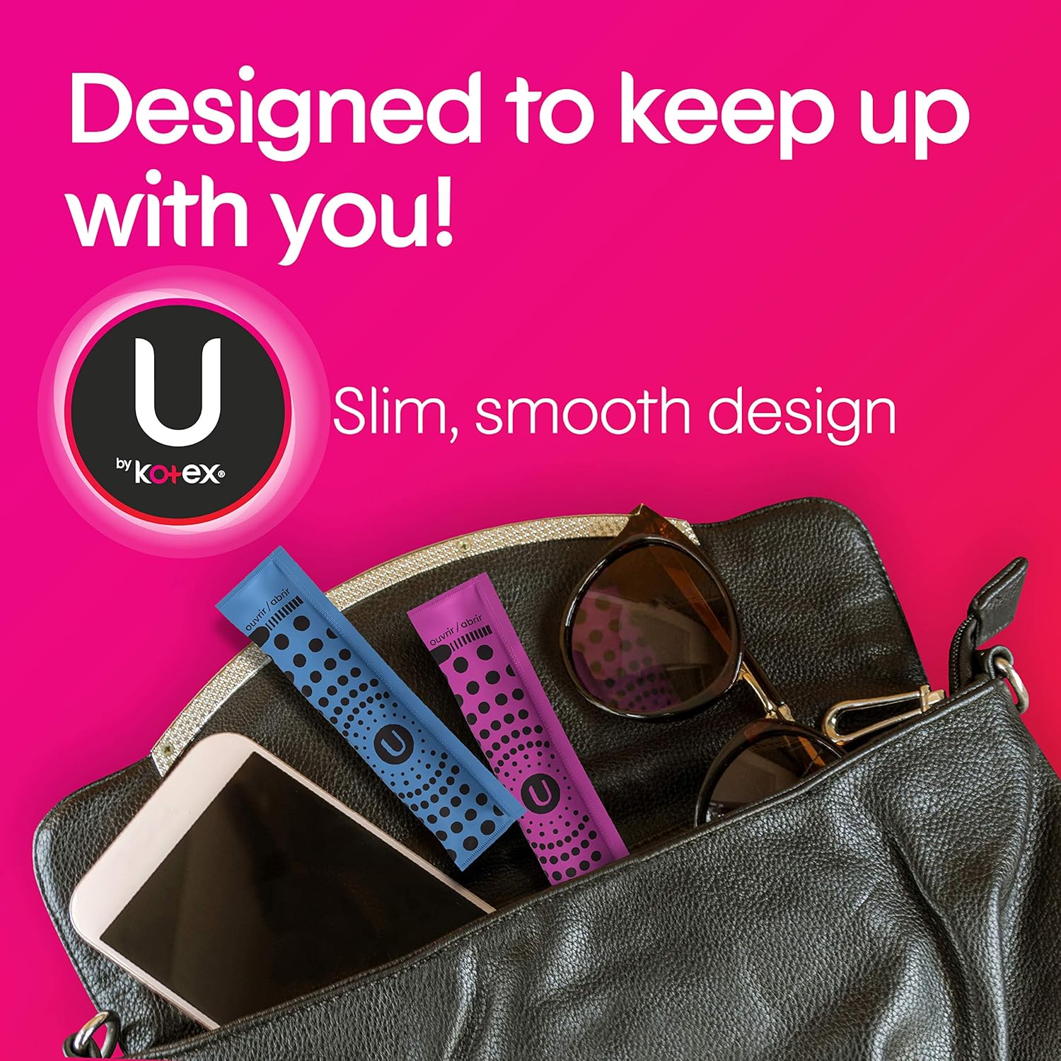 U by Kotex Click Compact Tampons, Regular Absorbency, Unscented, 45 Count (Packaging May Vary): Health & Personal Care