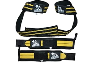 NORDIC LIFTING Wrist Wraps + Lifting Straps Bundle (2 Pairs) for Weightlifting, Cross Training, Workout, Gym, Powerlifting, Bodybuilding - Support for Men/Women, Avoid Injury During Weight Lifting