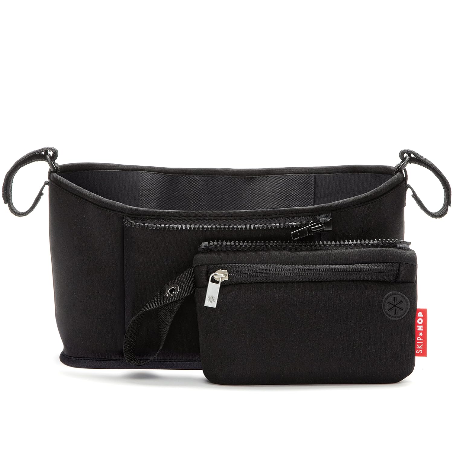 Skip Hop Universal Stroller Organizer: Insulated Beverage and Essentials Stroller Caddy, Black : Baby Stroller Attachable Organizers : Baby