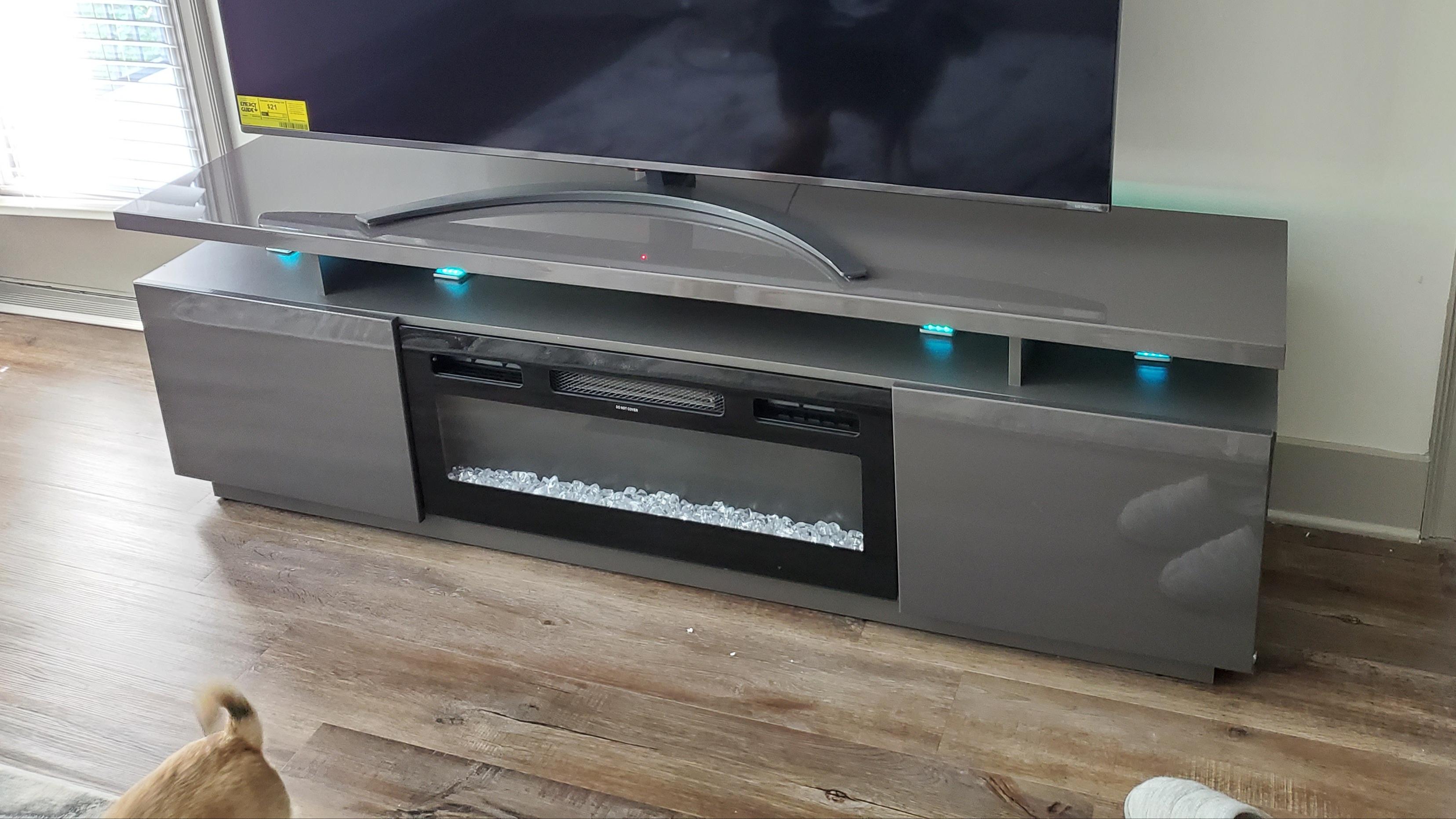 75/mo Finance EvaKBL Electric Fireplace Modern 71" TV Stand Buy