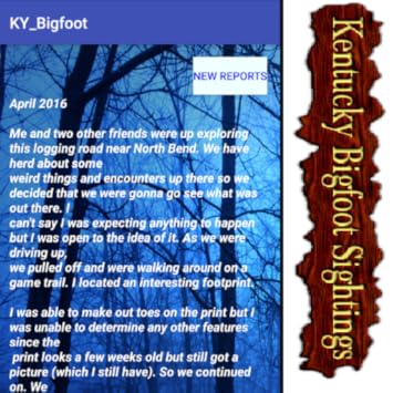 Bigfoot Kentucky Reports