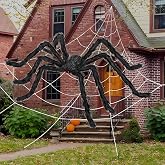 inin 200" Halloween Spider Web Decorations with 59" Giant Spider, Decor | Halloween Decorations Outdoor/Indoor,Scary Party Decorations,Haunted House Decor,for Yard/Lawn/Garden