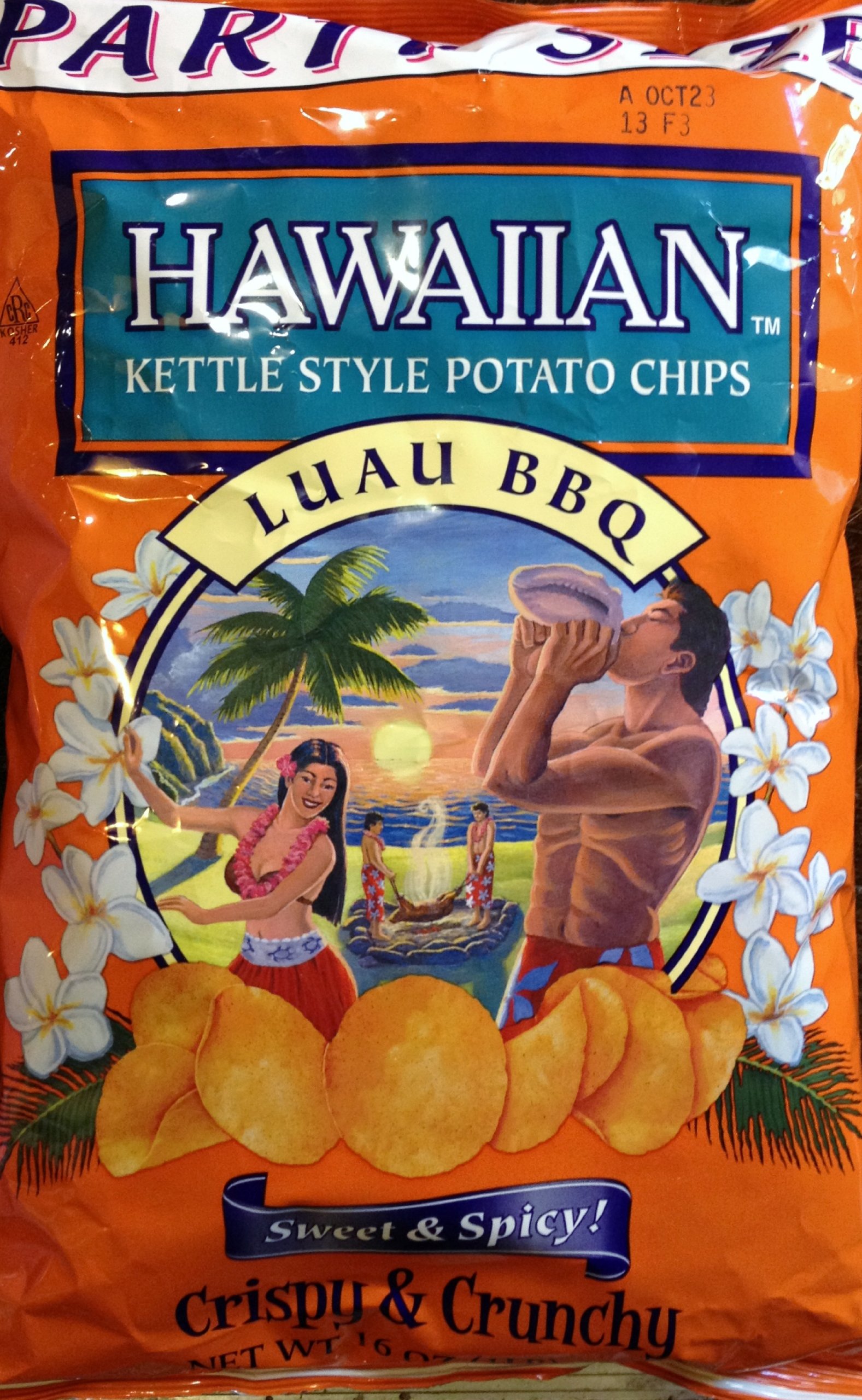 Hawaiian, Kettle Style Potato Chips, Mango Habanero, 7.5oz