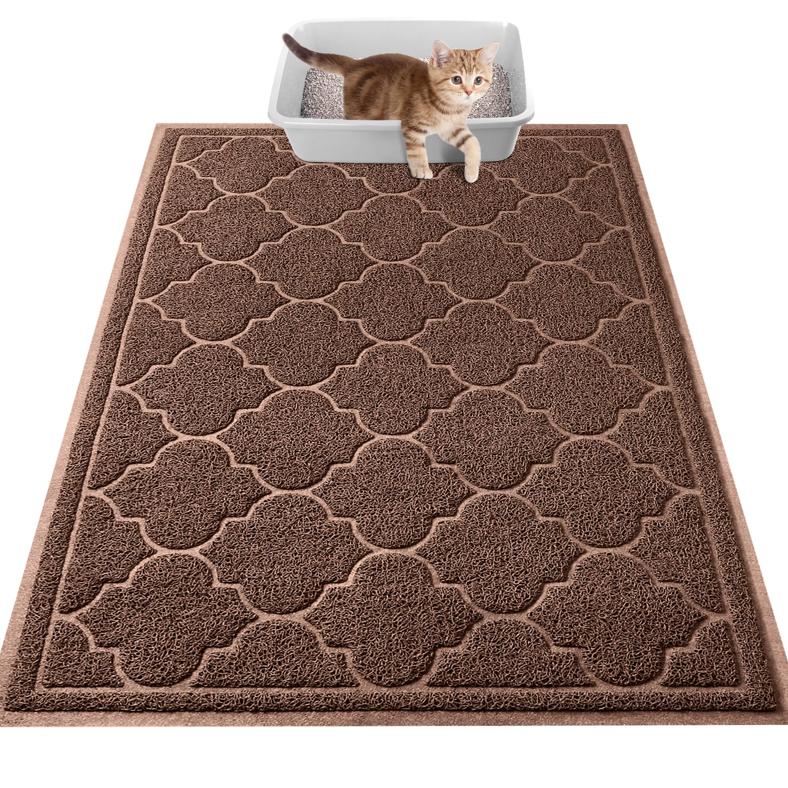 LuxStep Cat Litter Mat Litter Trapping Mat, 23x35