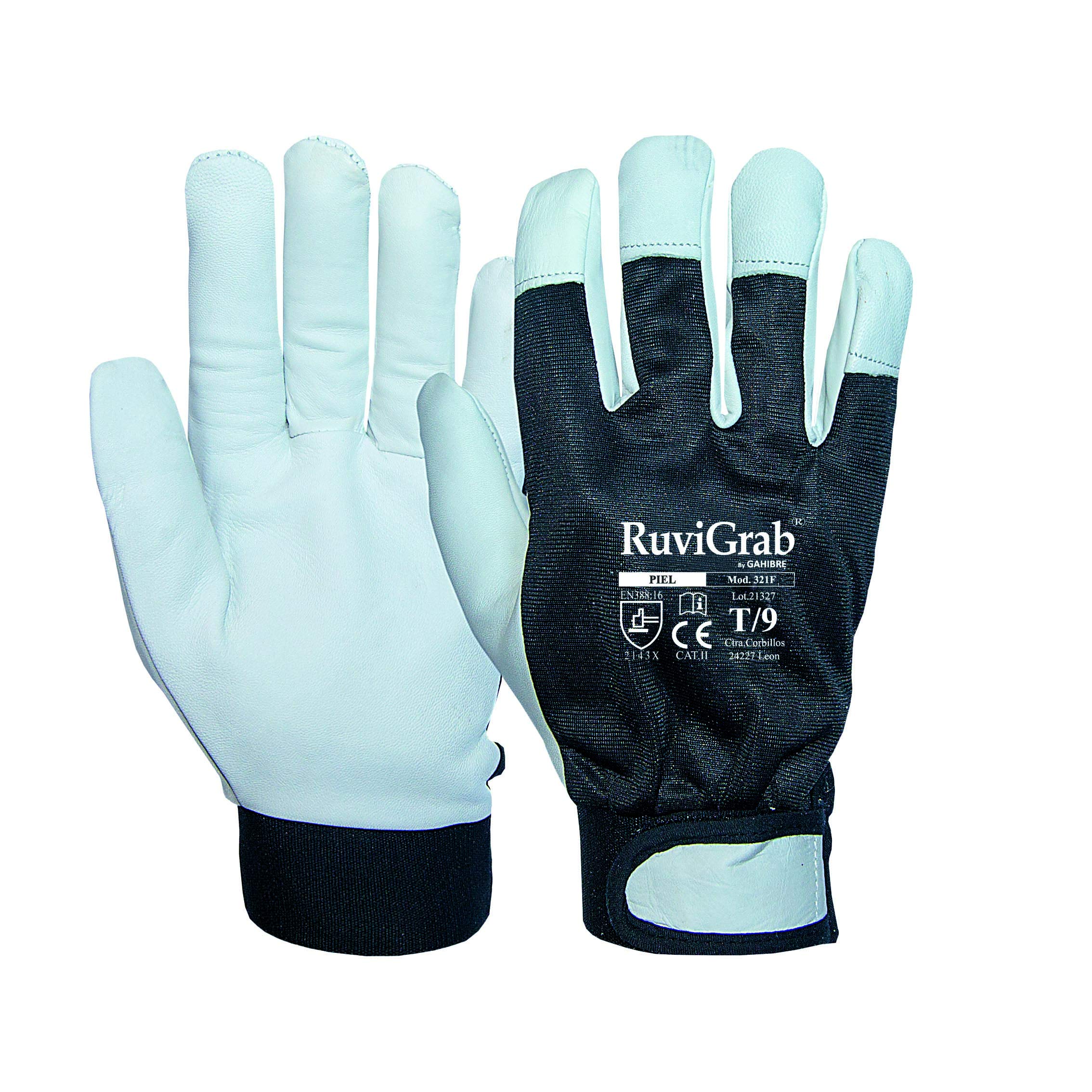 Ruvigrab Glove Palm Tree Flower Natural Back Cotton Breathable Velcro Fastening