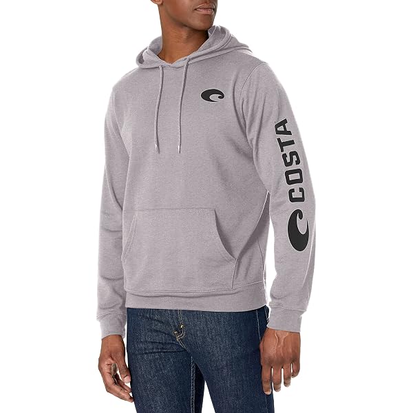 Costa Del Mar Felpa Con Cappuccio Uomo - Maglia Di Tuta Con Logo C Stampato