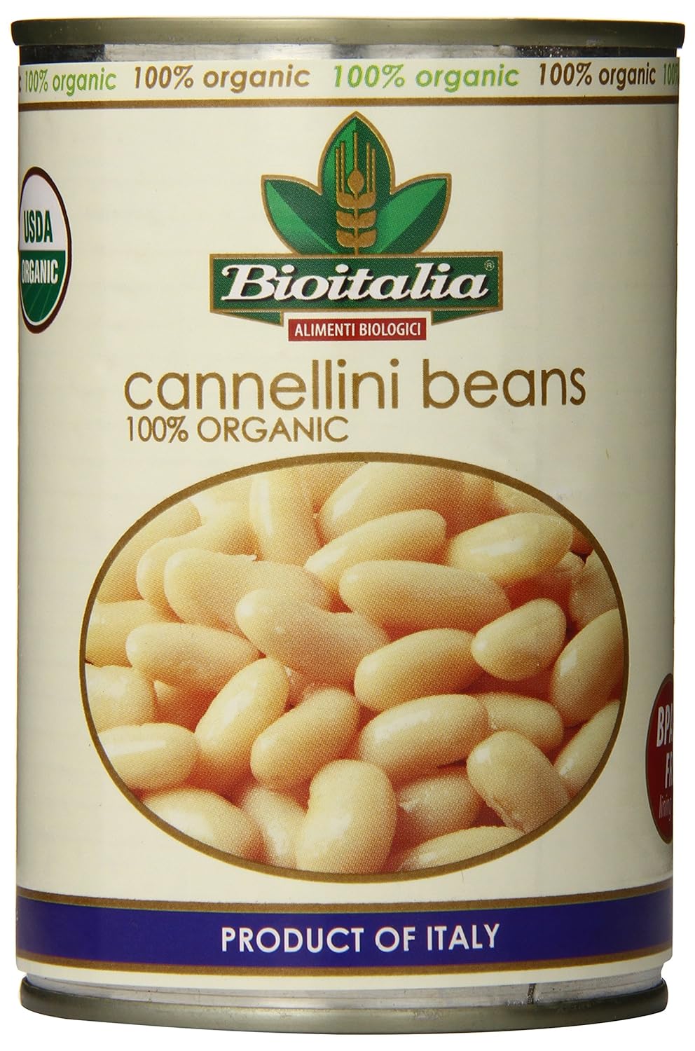Bioitalia Cannellini Organic Beans, 14 Ounce (Pack of 12)