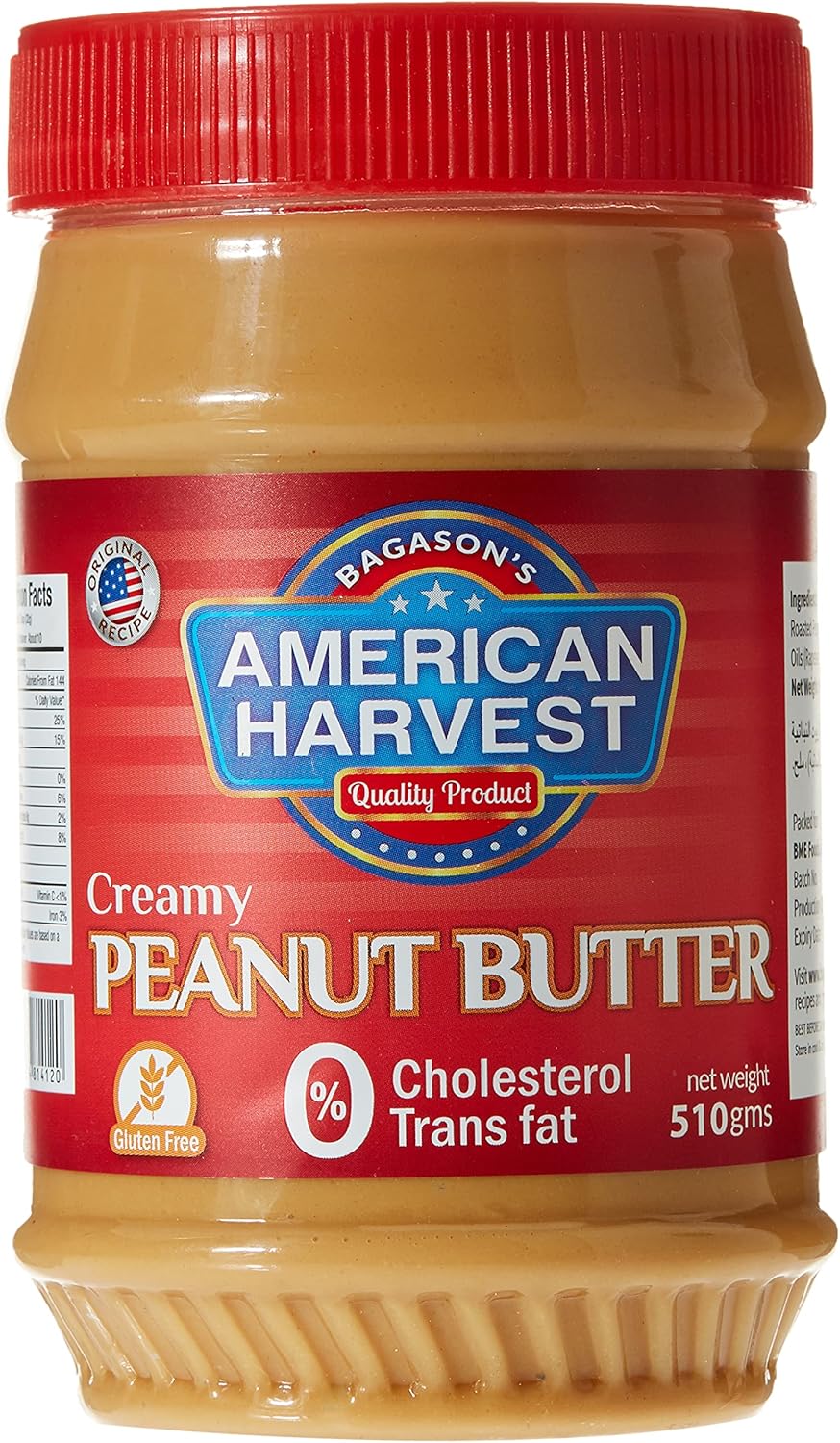 American Harvest Creamy Peanut Butter, 510 gm Buy Online at Best Price in UAE Amazon.ae