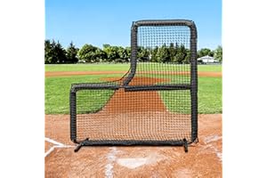FORTRESS Baseball L-Screens [7ft x 7ft] | Baseball Protector Screens | Baseball Practice Equipment | Baseball Pitching Net | 