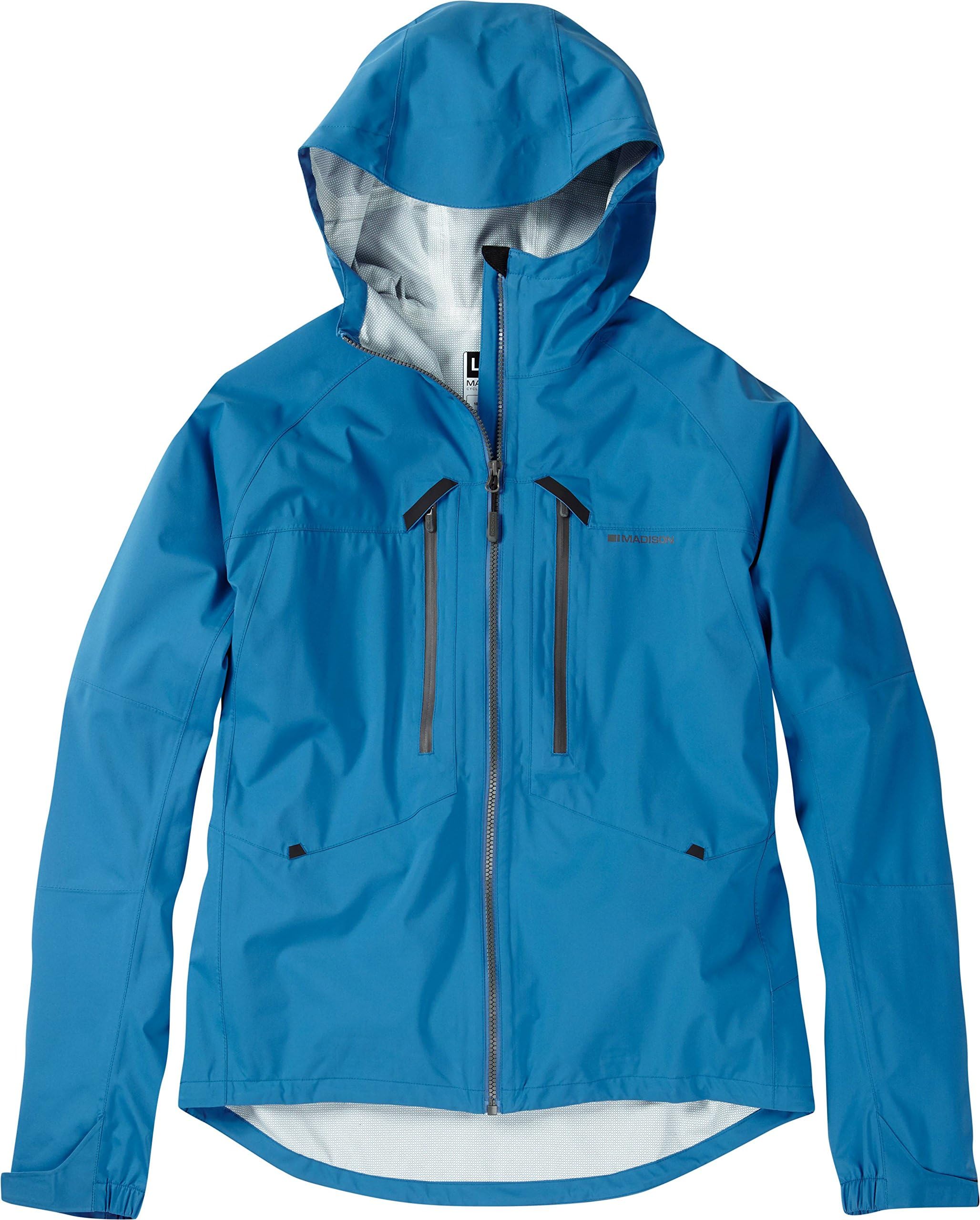 Madison Zenith Men Waterproof Jacket - Ocean, Medium/Cycling Cycle Biking Bike Riding Ride Mountain MTB Coat Urban Trail Dirt Jump Enduro Winter Cold Weather Season Hooded Hood Clothing Clothes