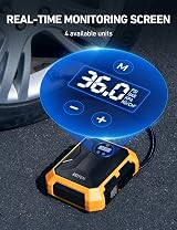 AstroAI Tyre Inflator 12V DC Portable Air Compressor 101 PSI with LED Light view 4