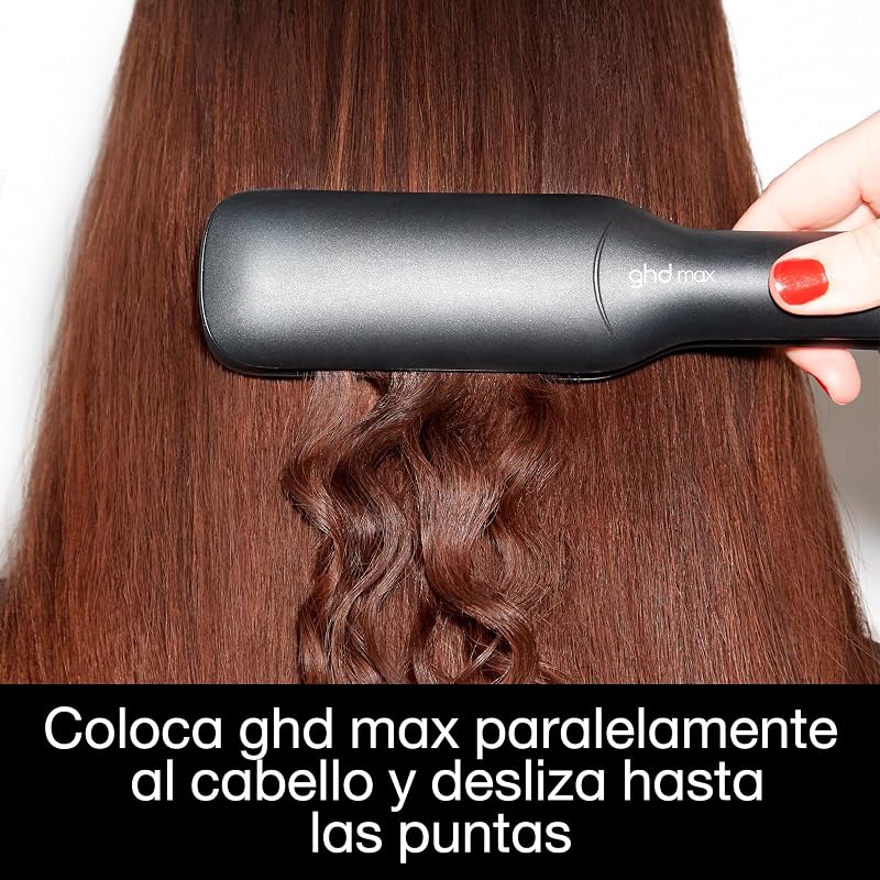 Max - Plancha de Pelo Profesional de Placas Anchas, Más Brillo.