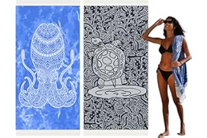 Widdonen Thin Turkish Beach Towel Lightweight Quick Dry Absorbent Cotton Bathroom Bath Pool Swim Towels Extra Large Oversized Sand Free Towel Beach Accessories Essentials Cloud Gifts for Adult