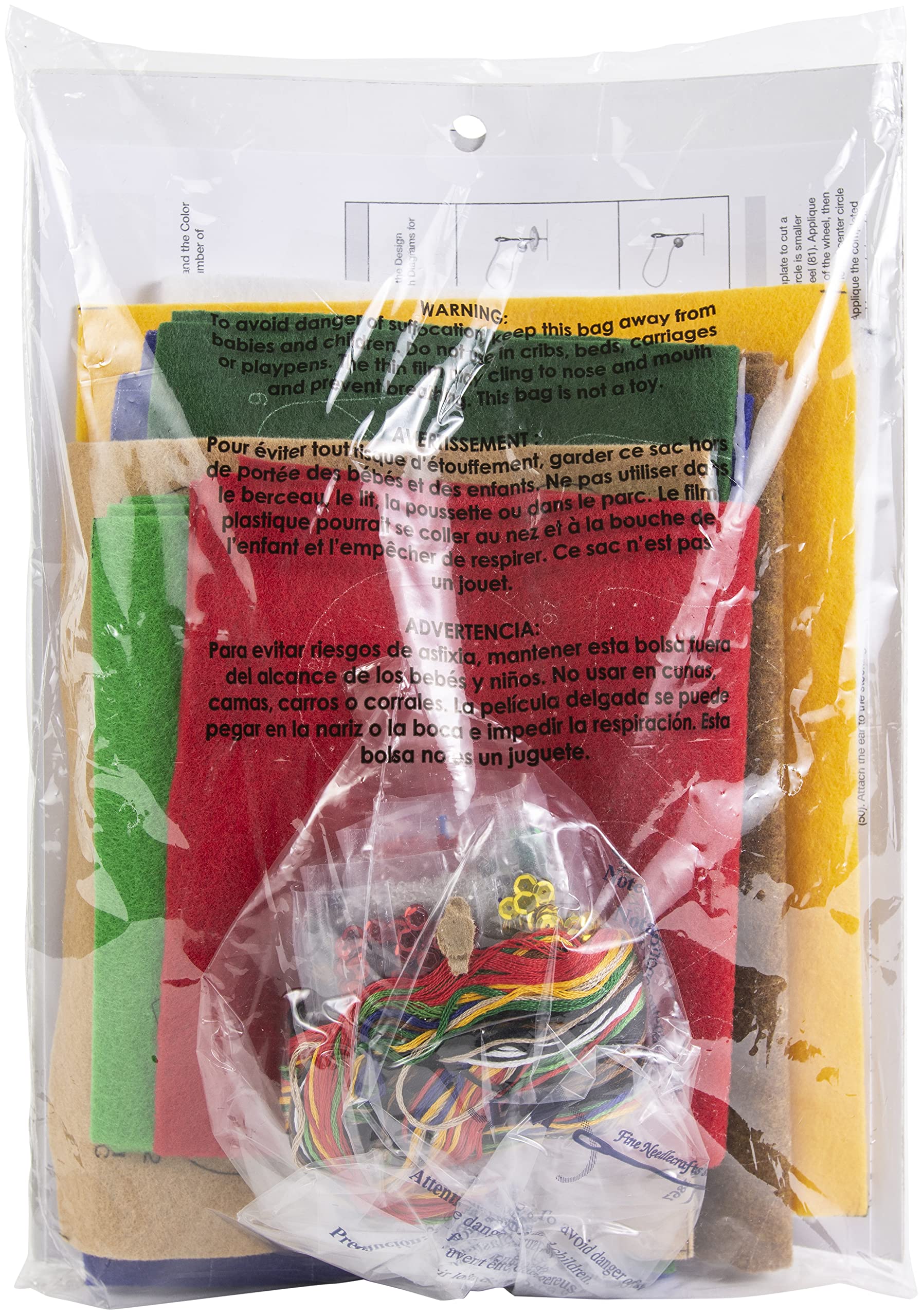Bucilla Felt Applique Christmas Stocking Kit, 18